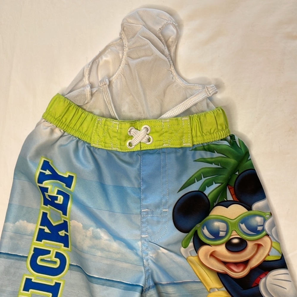 Mickey Mouse On The Beach Boys 4T Swim Trunks - Picture 3 of 6